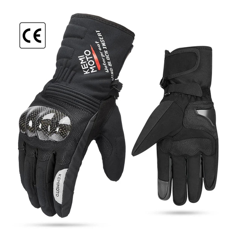 Winter Motorcycle Gloves CE Touch Screen Motorcross Waterproof Windproof Protective Gloves Men Guantes Moto Luvas